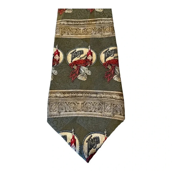 Vintage Tabasco Men’s Silk Necktie - Picture 2 of 4